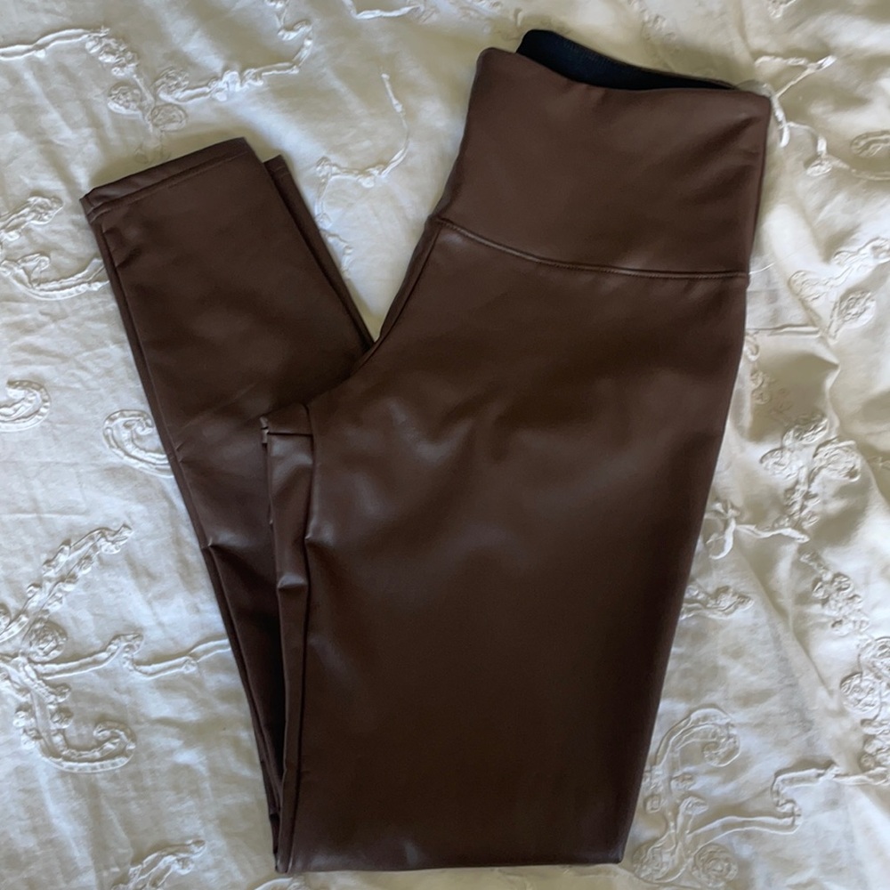 Leather leggings